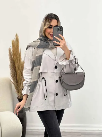 مانتو لینن ژیله دار دلوین