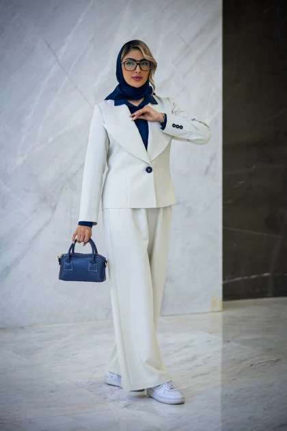 کت و شلوار یقه انگلیسی تک دکمه