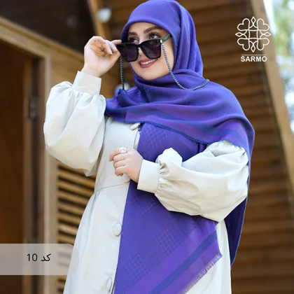 روسری نخ ژاکارد رونا پیچی