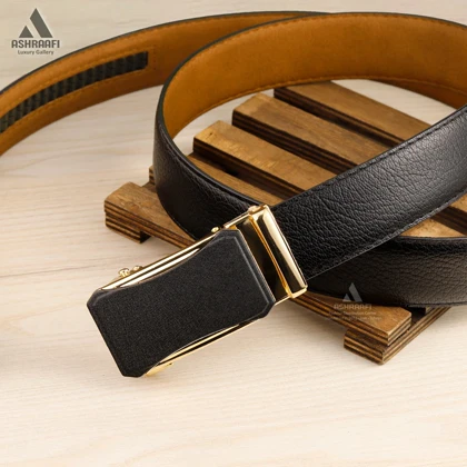 کمربند ریلی مردانه Leather Ratchet Belt BL69