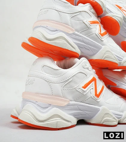 کفش کتانی زنانه سفید نارنجی NEW BALANCE 9060