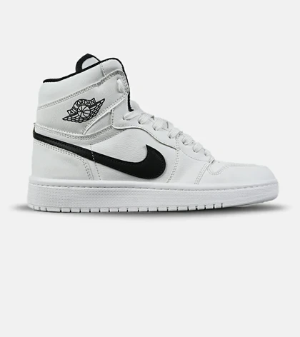 کفش کتانی ساق‌دار مردانه و زنانه سفید مشکی NIKE jordan 1 مدل 7581