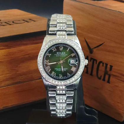 ساعت مچی زنانه رولکس دیت جاست Datejust با موتور کوارتز ژاپن و قفل پروانه ای کد 6