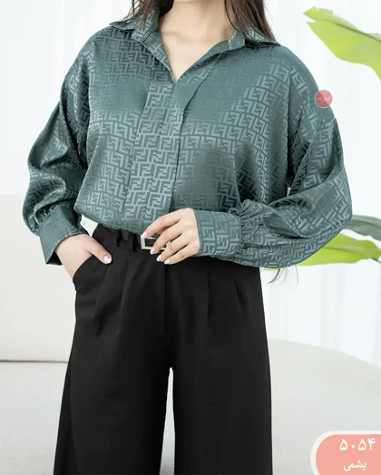 شومیز ساتن هوگون 5054