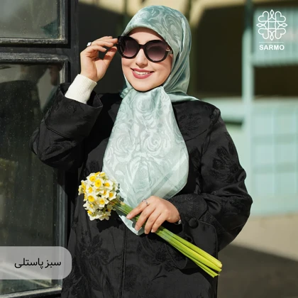 روسری ژاکارد رونا گل رز