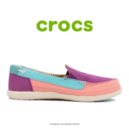 لوفر زنانه کراکس - Crocs Walu Loafer Viola/Melon