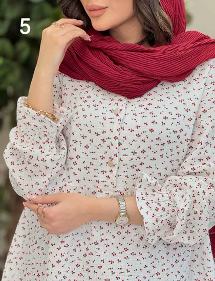 شومیز طرح دار ارغوان