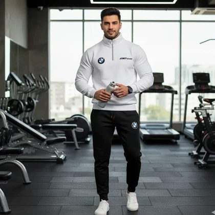 ست دورس و شلوارbmw مردانه طرح Mpower