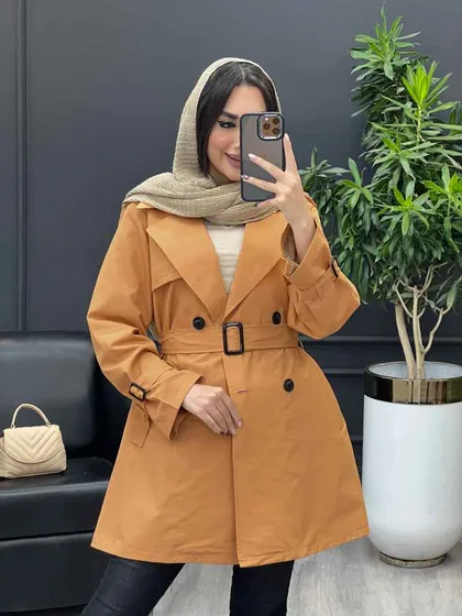 بارانی چهاردکمه سرشانه پاگن