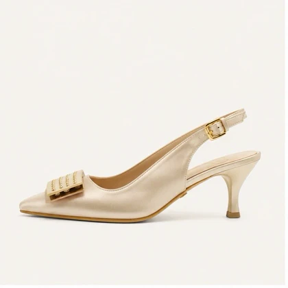 کفش مجلسی زنانه پاشنه‌دار 5 سانت مدل 400922 _ sandal valentino