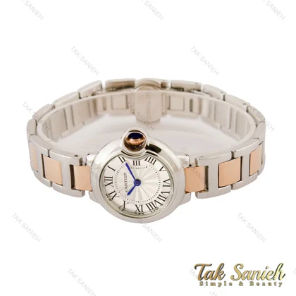 ساعت کارتیر بالن بلو زنانه اسمال رزگلد نقره ای Cartier-4195-L