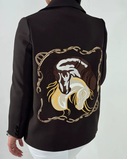 کت سوزن دوزی دو اسب  کد 100176