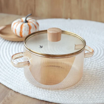 قابلمه پیرکس 1/7 لیتری شیار دار