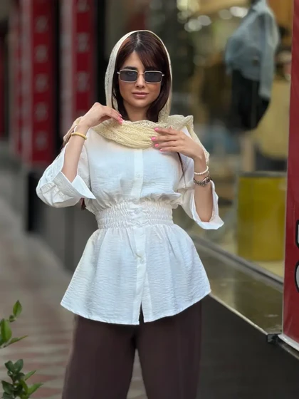 شومیز کمرکش عروسکی