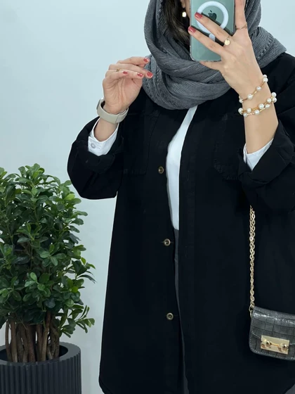 مانتو بلند لینن غنچه(ایراد دار)