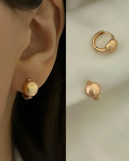 گوشواره حلقه‌ای آینه ای الیسا ژوپینگ