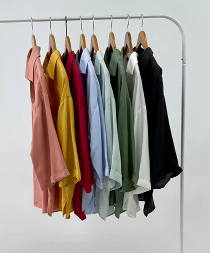 شومیزطرح چهارخونه کد SN038 برند ردا