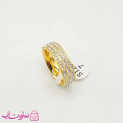 انگشتر زنانه پرنگین استیل