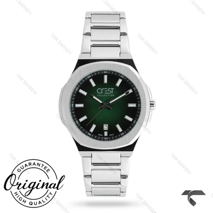 ساعت کرست مردانه 6347-2 صفحه سبز Crest-11046-G