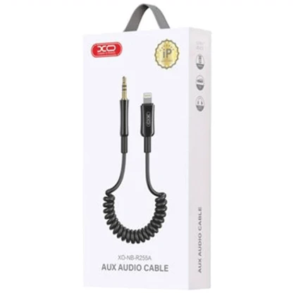 مبدل و کابل لایتنینگ به جک 3.5 میلی متری یک متری با طراحی فنری ایکس او NB-R255A