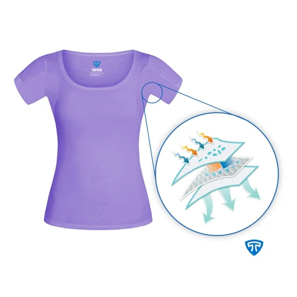 تیشرت ضد تعریق مودال زنانه بنفش