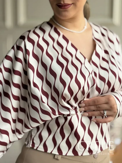 کراپ ساتن یقه هفت