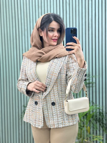 کت مزونی شانل آستردار