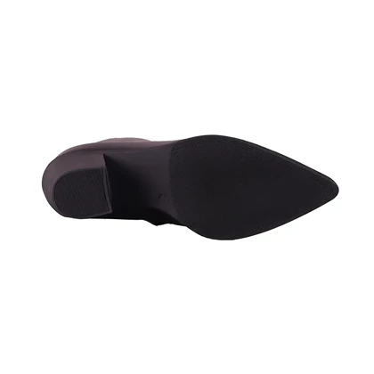 نیم بوت پاشنه‌دار نوک تیز مدل کابوی کد 2258