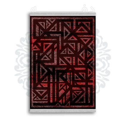 فرشینه از جنس پارچه هازان مخمل ترک طرح سنتی و مدرن برند دفه کد DAMG222