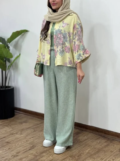 شلوار لینن زارا 1 (با ارسال رایگان)