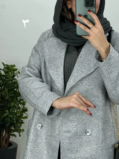 مانتو کتی دکمه دار هلن با ارسال رایگان