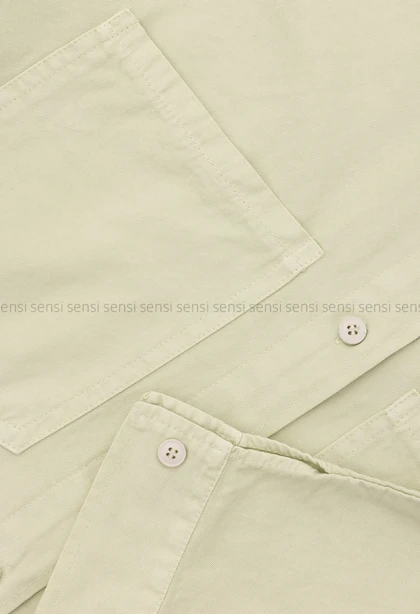 شومیز کتان دوجیب کد1005094