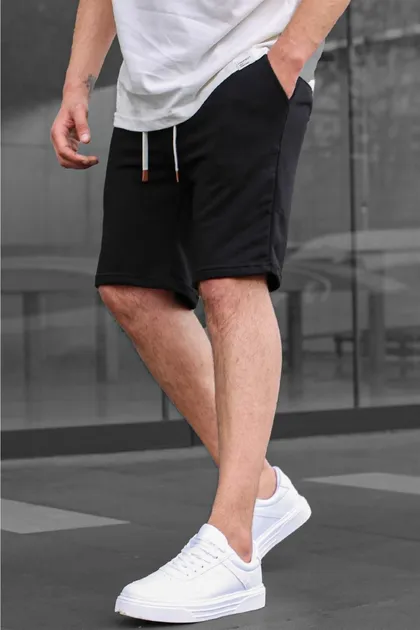 شلوارک مردانه بیسیک مشکی 6505