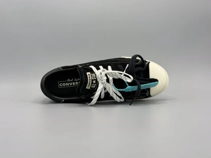 کتانی کانورس چاک تیلور لو LO کرم مشکی / Converse LO