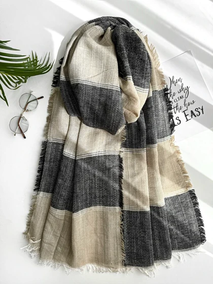 شال پاییزه خطی لمه