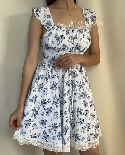 پیراهن رز ابی