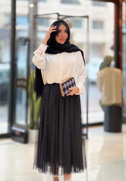 دامن پولکی وارداتی کد 828