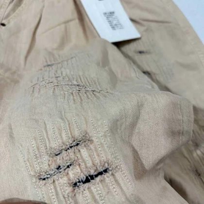 شلوار بچه گانه کتان طرح مام زاپ‌دار