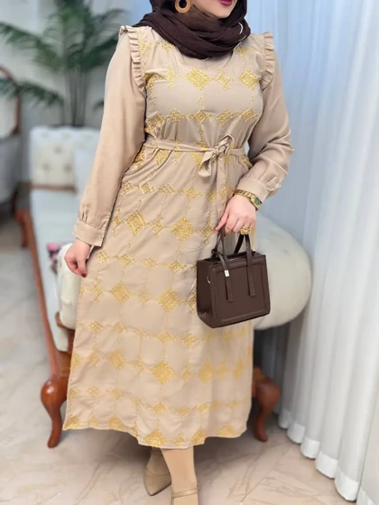 پیراهن طلاکوب ساناز 3153