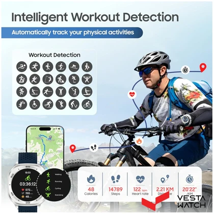 ساعت مچی هوشمند سوئیس میلیتاری SWISS MILITARY مدل SM-WCH-DOM7-SILF-BLUS