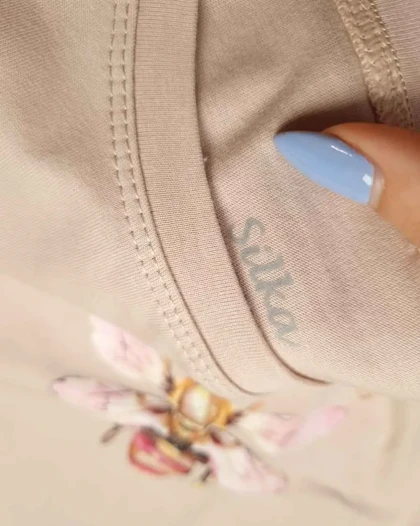 ست لباس راحتی دخترانه سیلکا طرح زنبور