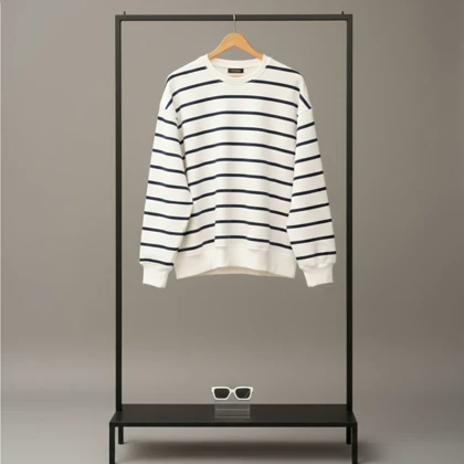 دورس لش راه راه-سرمه ای