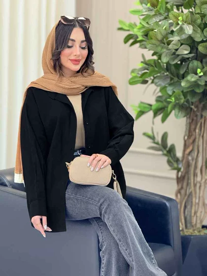 شومیز پشت پیله برش‌دار