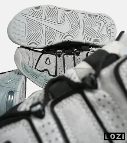 کفش کتانی مردانه و زنانه طوسی NIKE Air More Uptempo '96 مدل 6015