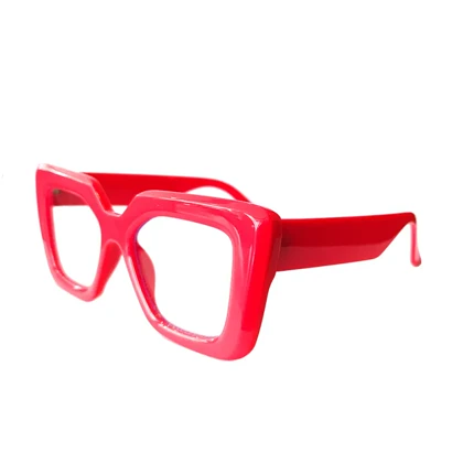 عینک فانتزی زنانه قرمز فریم پهن