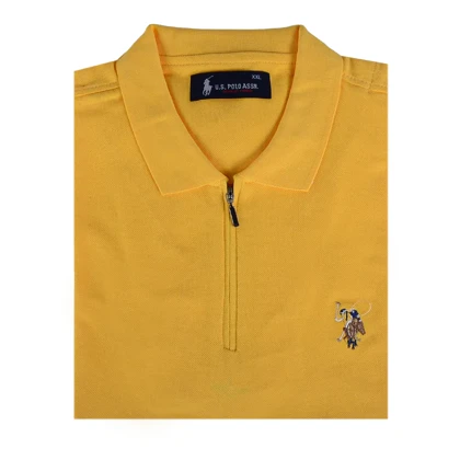 پولوشرت ساده نیم‌زیپ مردانه