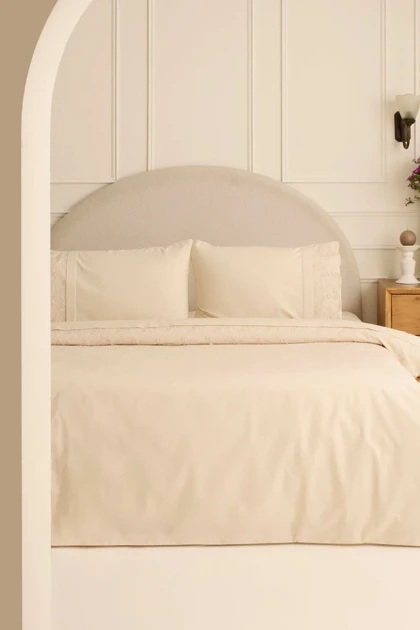 سرویس روتختی دو نفره Karaca Home مدل Luciana 100٪ پنبه - بژ