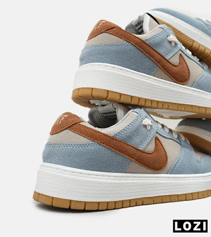 کفش کتانی مردانه طوسی آبی قهوه ای نایک NIKE SB