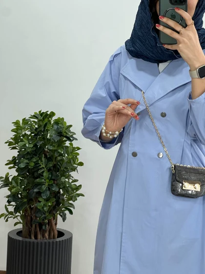 مانتو بلند لینن ماهتاب 3