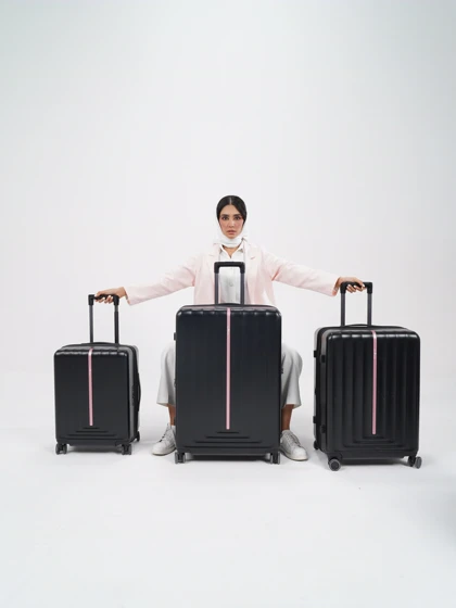 مجموعه 3 عددی چمدان رزمری مدل Rose Merry RL-203-3J_Black